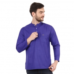 Mens M. Violet Short Kurta